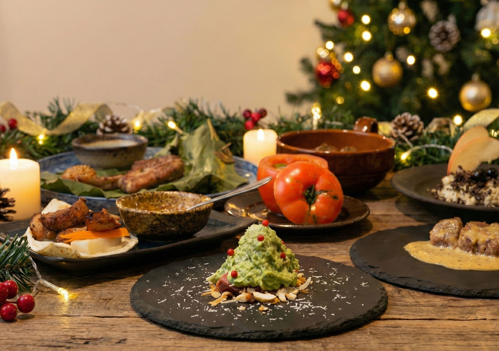 クリスマスコース料理イメージ